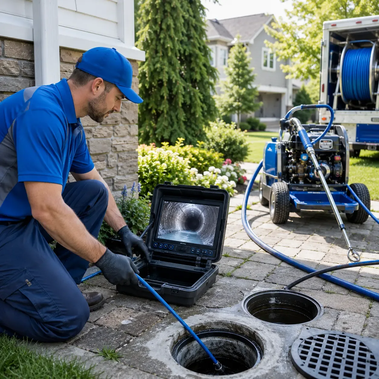 Outdoor drain cleaning professionals serving Edroy, TX